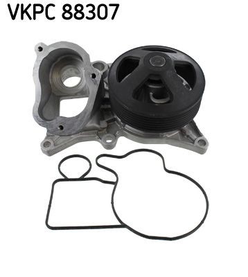 SKF VKPC 88307 Water pump with gaskets/seals, Sheet Steel, for v-ribbed belt use