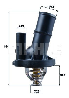 Land Rover DEFENDER Coolant thermostat 12808075 BEHR THERMOT-TRONIK TI 230 82 online buy
