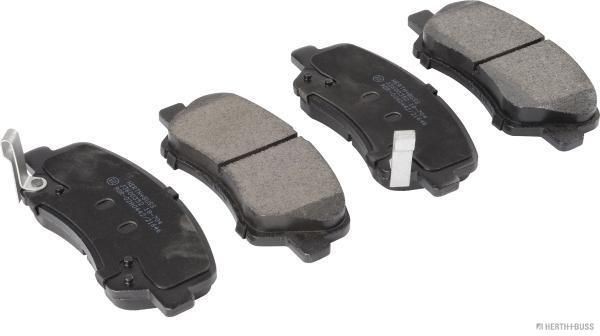 HERTH+BUSS JAKOPARTS with acoustic wear warning, with anti-squeak plate Height 1: 58,3mm, Height 2: 58,3mm, Width 1: 132,9mm, Width 2 [mm]: 132,9mm, Thickness: 16,8mm Brake pads J3600352 buy