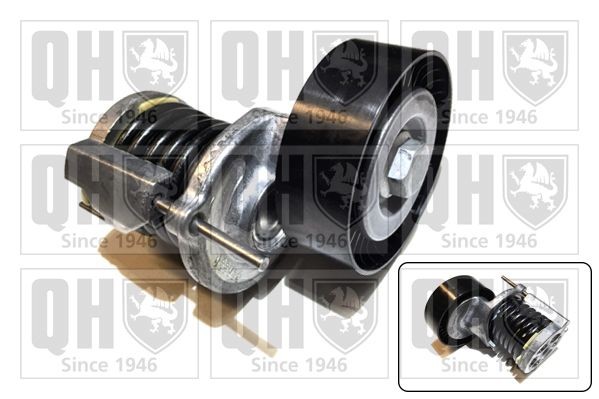 QUINTON HAZELL QTA1277 Tensioner pulley, v-ribbed belt Golf Mk6 2.0 TDI 110 hp Diesel 2009 price
