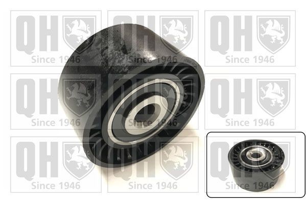 QUINTON HAZELL QTA1538 Deflection / guide pulley, v-ribbed belt NISSAN X-TRAIL 2007 in original quality