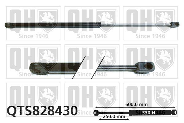 Opel MANTA Tailgate strut QUINTON HAZELL QTS828430 cheap