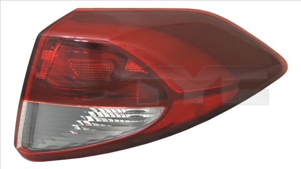 11-6851-15-2 TYC Tail lights HYUNDAI Right, Outer section, with bulb holder