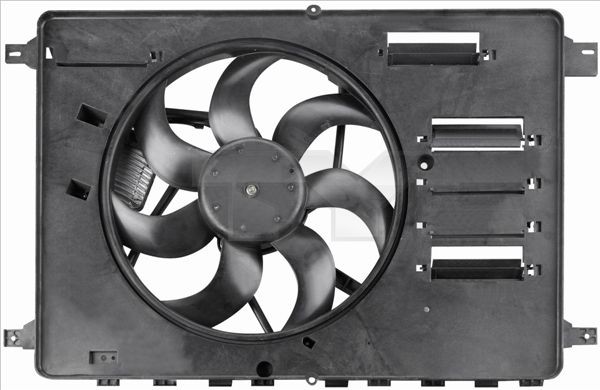 Radiator cooling fan TYC Ø: 370 mm, 300W, with radiator fan shroud, with control unit - 810-0046
