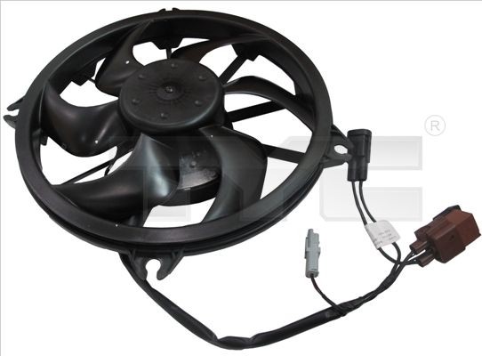 TYC 826-0009 Fan, radiator Ø: 415 mm, 160W, without radiator fan shroud, with integrated relay, with control unit