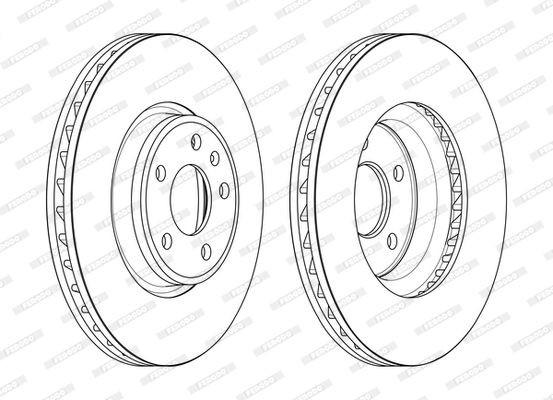 Audi A5 Disc brakes 12811081 FERODO DDF2596C-1 online buy