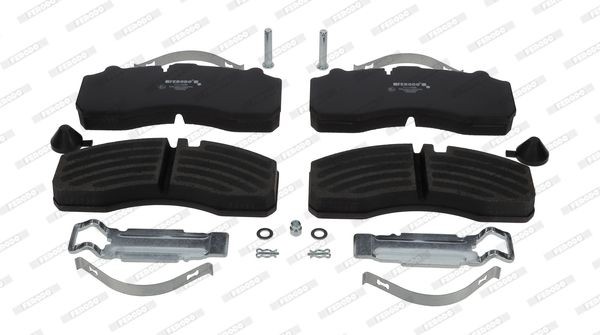 FERODO FCV1598B Brake pad set prepared for wear indicator, with accessories