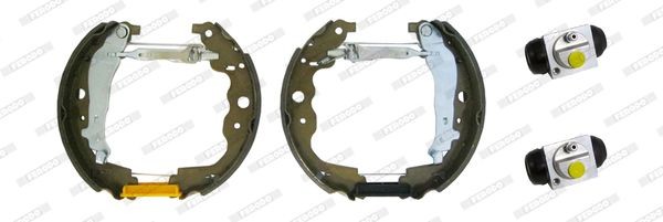 Dacia LOGAN Drum brakes set 12811369 FERODO FMK621 online buy