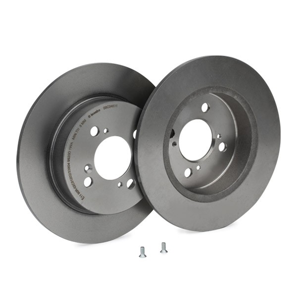 BREMBO 08.C046.31 Brake rotor 259x9mm, 4, solid, Coated