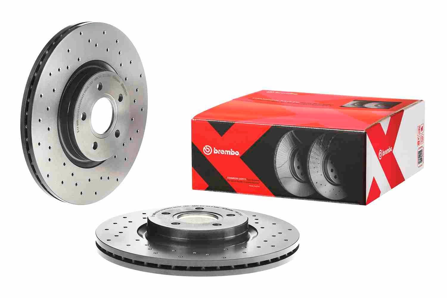 Brake disc 09.A728.1X from BREMBO