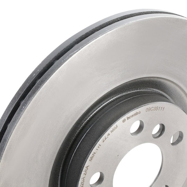 BREMBO 09.C351.11 Brake rotor 330x24mm, 5, internally vented, Coated, High-carbon