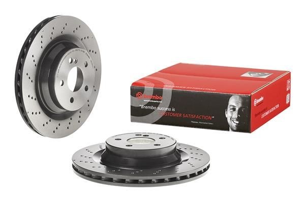 BREMBO 09.C502.11 Brake rotor 330x26mm, 5, perforated/vented, coated, High-carbon