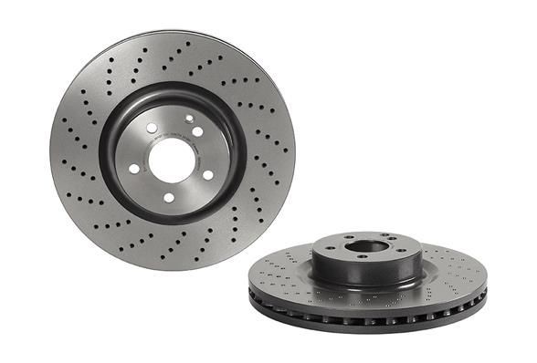 BREMBO 09.C943.11 Brake disc 360x36mm, 5, perforated/vented, Coated, High-carbon
