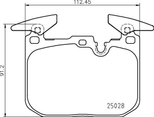 BREMBO P 06 098 Brake pad set prepared for wear indicator, without accessories, with counterweights