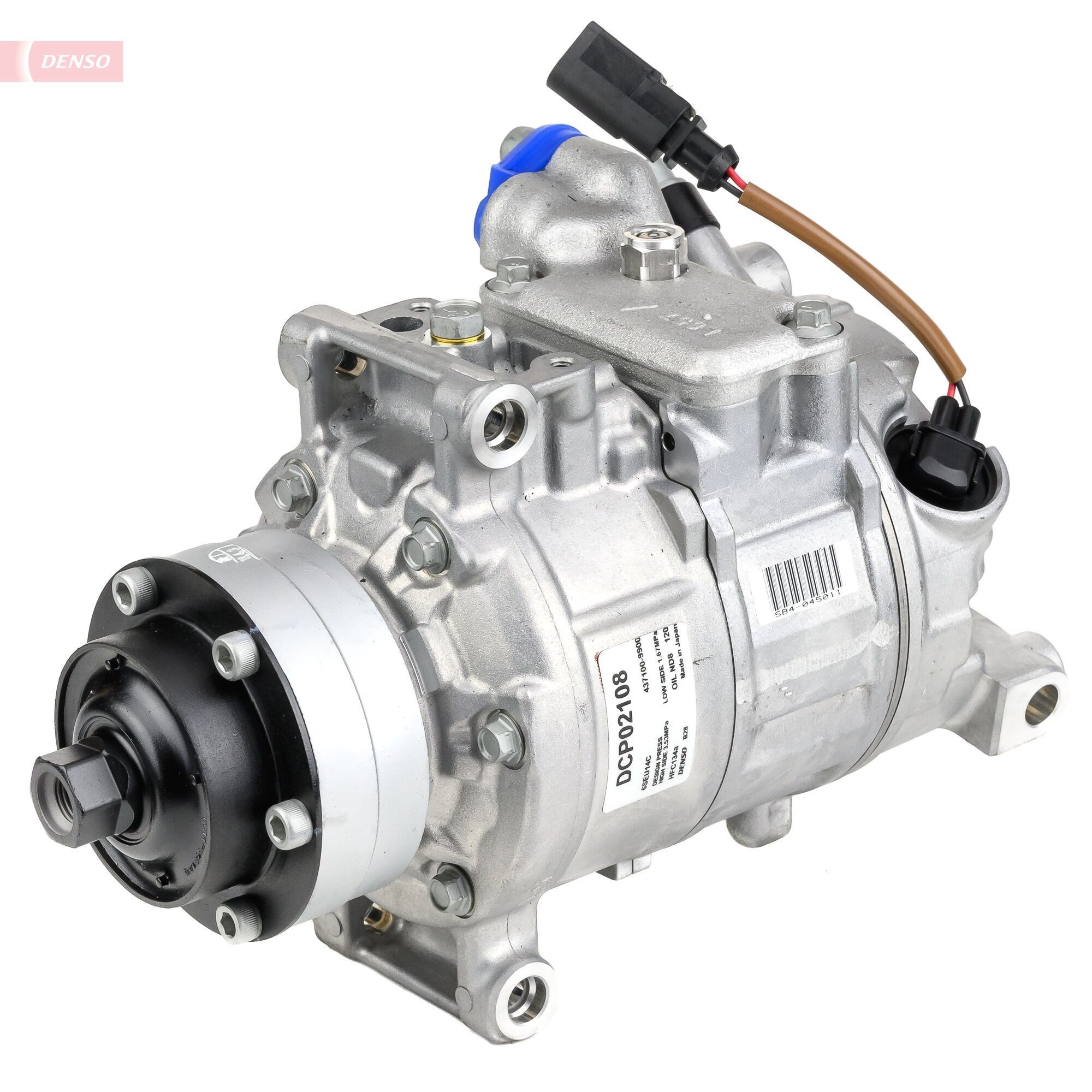 DENSO Air conditioning compressor DCP02108 Audi A6 2018