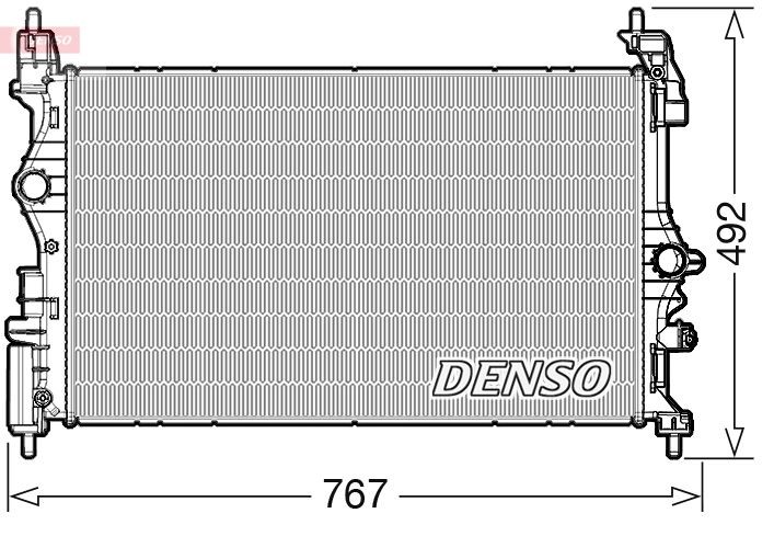 DRM20051 DENSO Radiators OPEL 620 x 376 x 16 mm