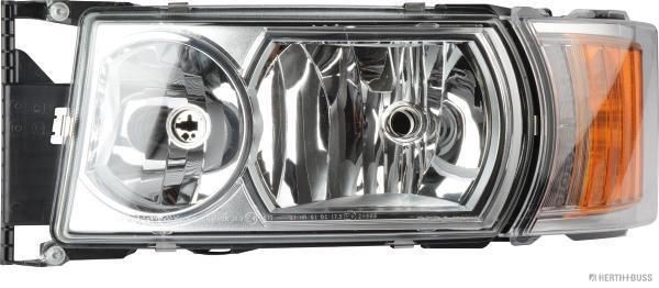 HERTH+BUSS ELPARTS 81658561 Headlight Left, H7/H1, H21W, with daytime running light (LED), with motor for headlamp levelling