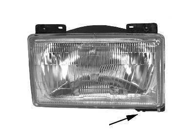 VAN WEZEL 1745952 Headlight Right, H4, for right-hand traffic, without motor for headlamp levelling, P43t
