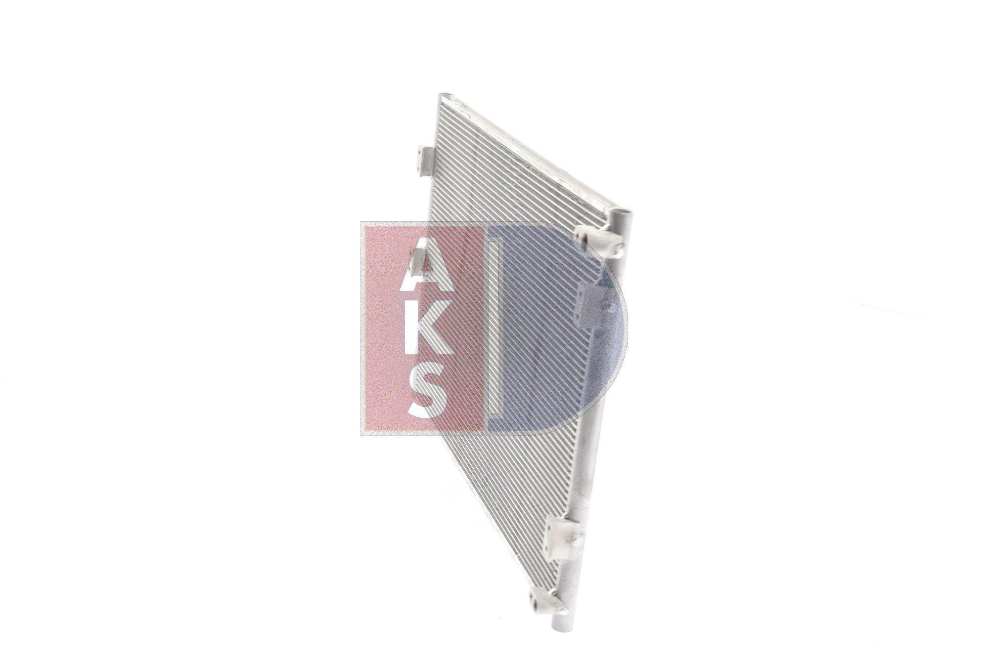 AKS DASIS 422083N Air condenser without dryer, 14,8mm, 9,8mm, 521mm
