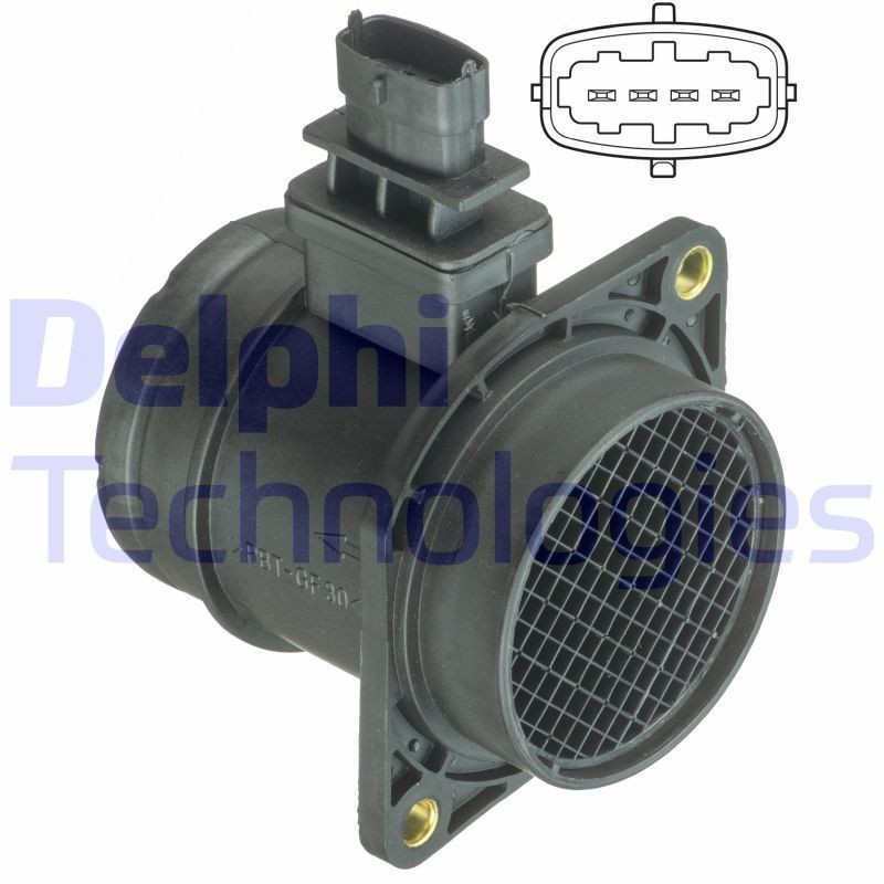 AF10403 DELPHI AF10403-12B1 Mass air flow sensor 55183650