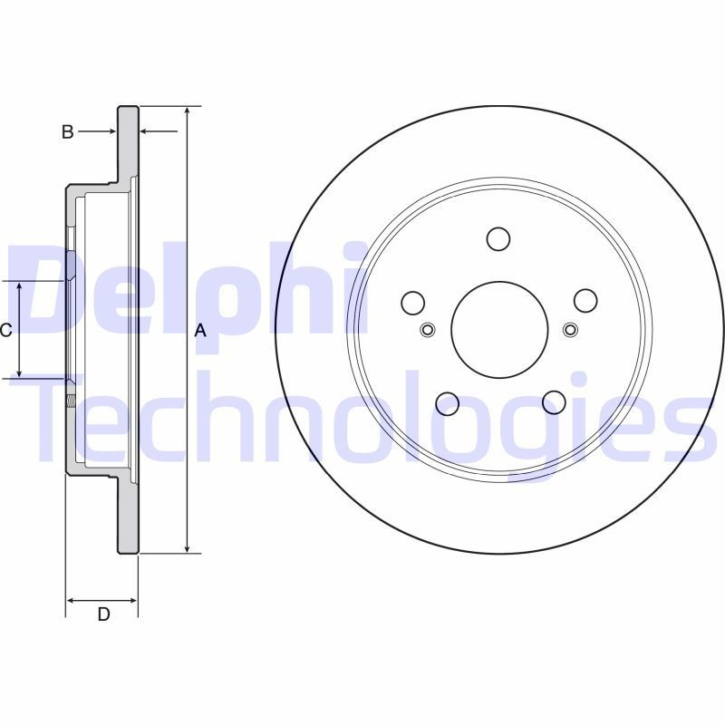 Lexus CT Brake discs 12819784 DELPHI BG4928C online buy