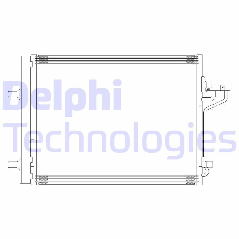 DELPHI CF20311 Air conditioning condenser with dryer, 585mm
