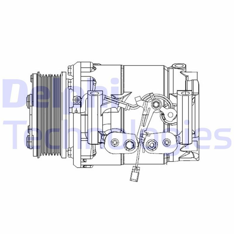 DELPHI CS20492 Air conditioning compressor Scroll type, PAG 46, with PAG compressor oil