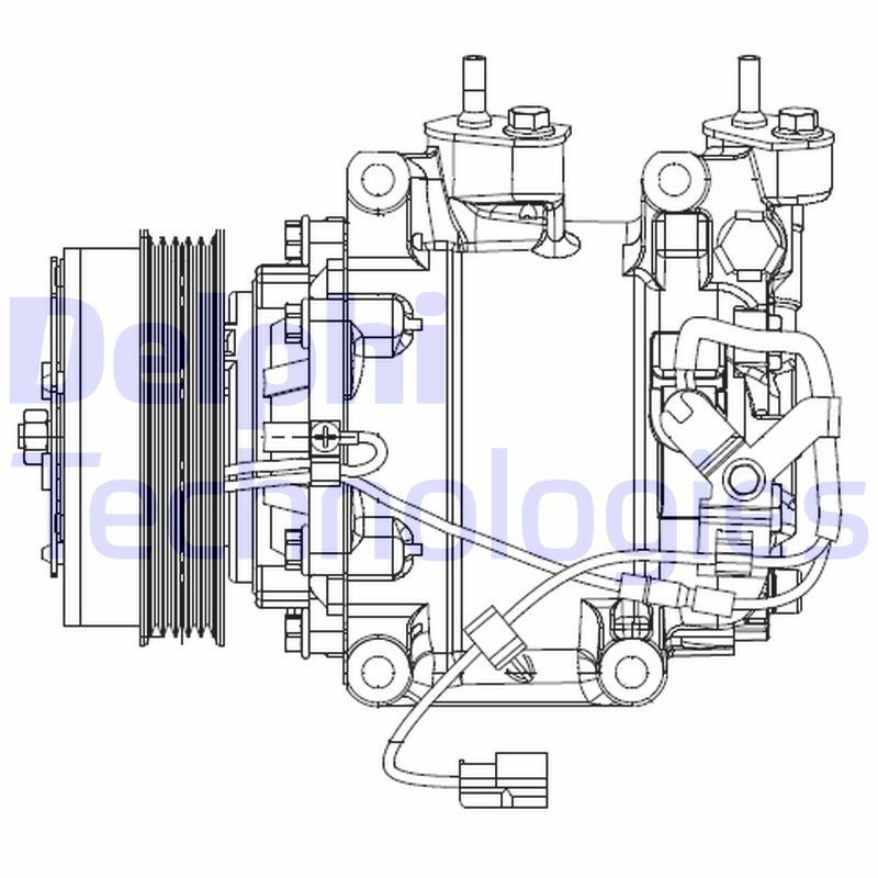 DELPHI CS20510 Air conditioning compressor scroll, PAG 46, with PAG compressor oil
