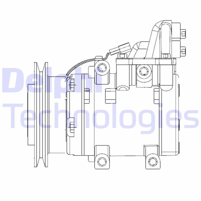 Mazda B-Series Air conditioning compressor DELPHI CS20524 cheap
