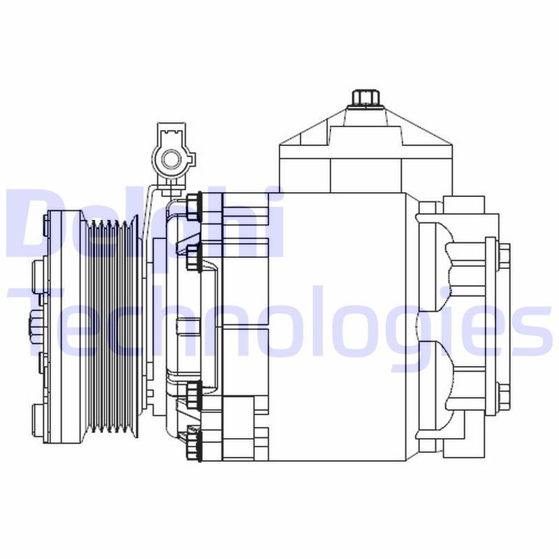 DELPHI CS20525 Air conditioning compressor 6T16-19D629-BA