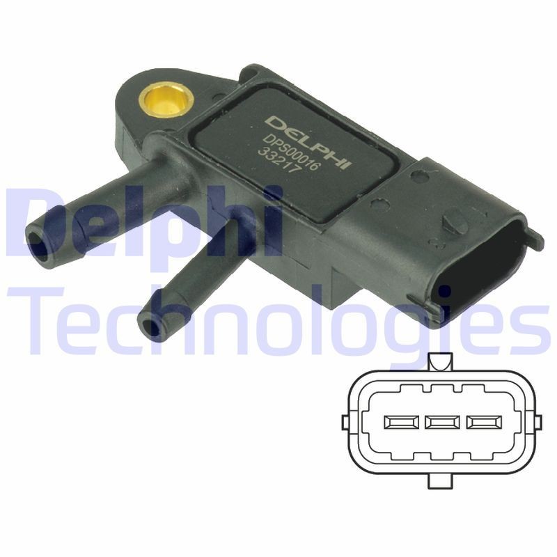 DELPHI DPS00016 Sensor, presión gas de escape baratos en tienda online