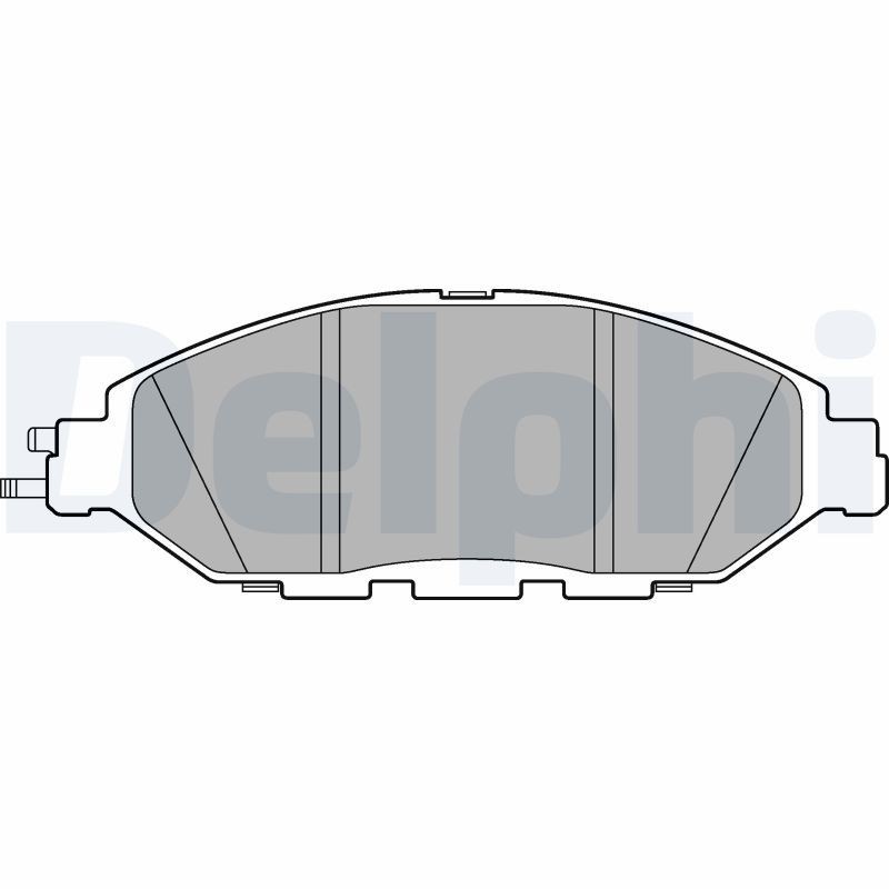 DELPHI LP3278 Brake pad set with acoustic wear warning, with anti-squeak plate, without accessories