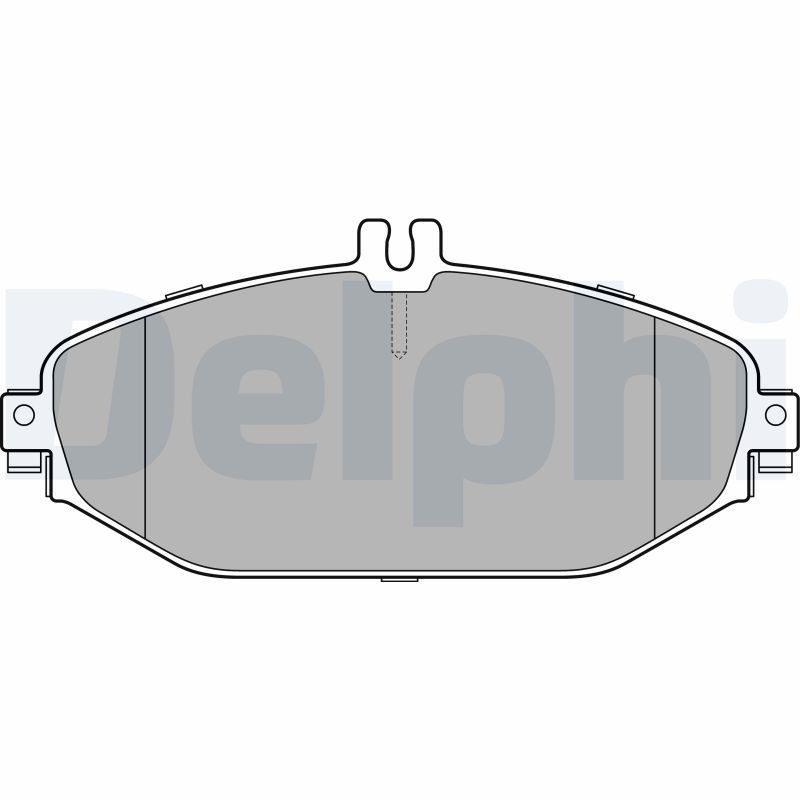 DELPHI LP3282 Brake pad set prepared for wear indicator, with anti-squeak plate, with accessories