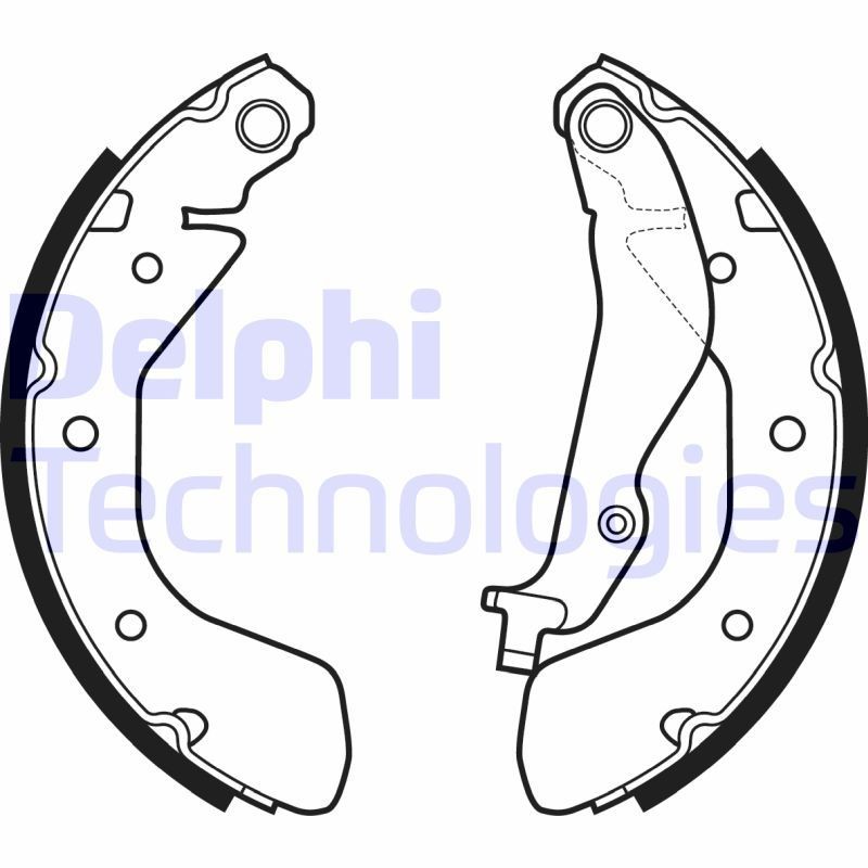 DELPHI LS2134 Drum brake OPEL KARL 2015 price