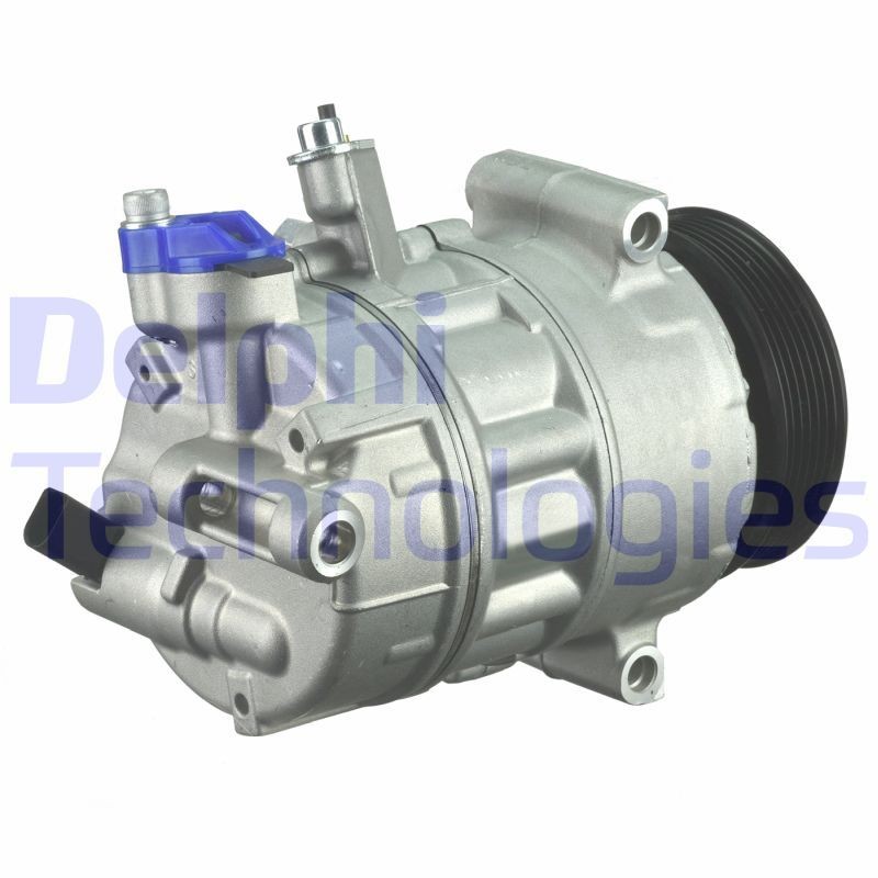 TSP0155999 Compressor, air conditioning TSP0155999 DELPHI 7SE17, PAG 46, with PAG compressor oil