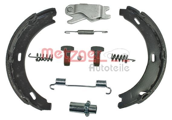 METZGER 0152009 Handbrake shoes Rear Axle Left, Rear Axle Right, with accessories, with expander kit and adjusters