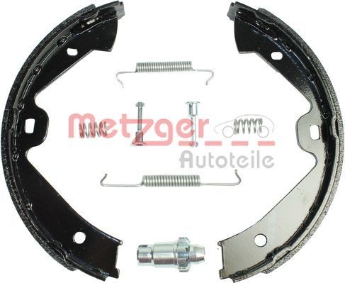 METZGER Rear Axle Left, Rear Axle Right, with accessories, with expander kit and adjusters Width: 30mm Brake shoe set, parking brake 0152027 buy