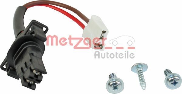 METZGER 0917293 Heater fan motor for vehicles with air conditioning (manually controlled), for left-hand drive vehicles, with cable set