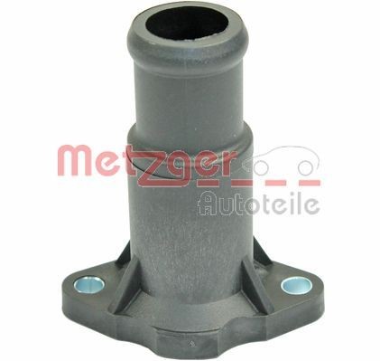 Coolant flange METZGER Plastic, transmission sided, Cylinder Head, with seal - 4010032