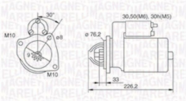 BMW X1 Engine starter motor 12823614 MAGNETI MARELLI 063721067010 online buy