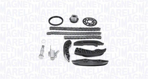 341500000592 MAGNETI MARELLI Timing chain set LAND ROVER with oil pump chain, Simplex, Closed chain