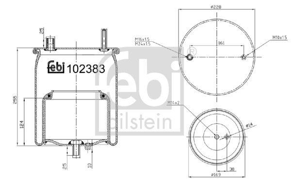 Volvo XC40 Boot, air suspension FEBI BILSTEIN 102383 cheap
