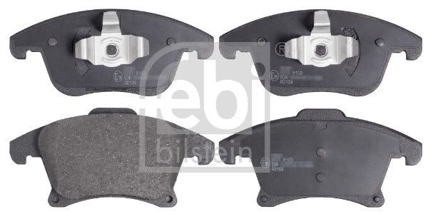 16941 Set of brake pads 16941 FEBI BILSTEIN Front Axle, with acoustic wear warning, with piston clip