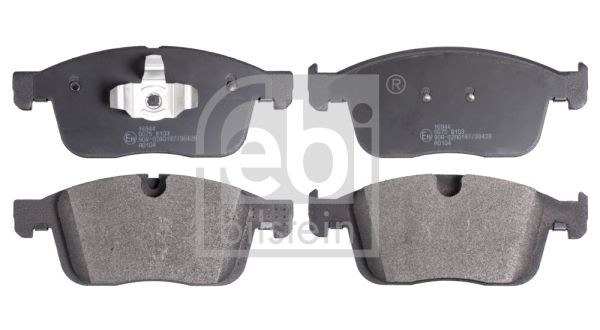 16944 FEBI BILSTEIN Brake pad set VOLVO Front Axle, prepared for wear indicator, with piston clip