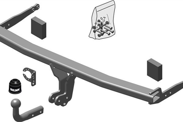 BRINK Trailer tow hitch detachable and swivelling VW Golf VII Hatchback (5G1, BQ1, BE1, BE2) new 643700