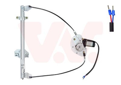 VAN WEZEL 1830261 Window regulator Left Front, Operating Mode: Electric, with electric motor