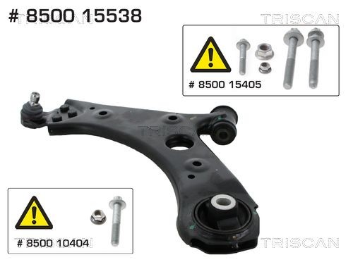 8500 15538 TRISCAN Control arm JEEP with ball joint, with rubber mount, Control Arm