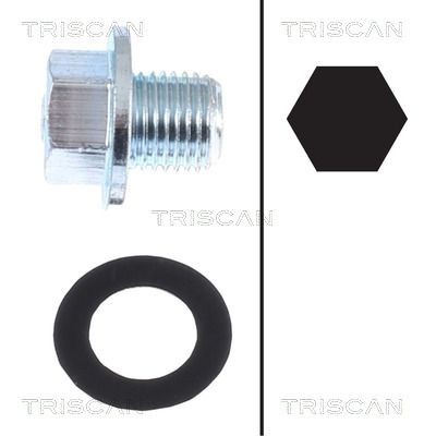 TRISCAN 95001013 Seal, oil drain plug 11137791817