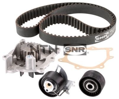 Ford Focus IV HN Belt and chain drive parts - Water pump and timing belt kit SNR KDP459.680