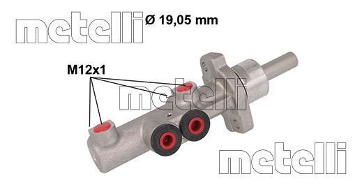 METELLI 05-0882 Brake master cylinder 6Q0611019S